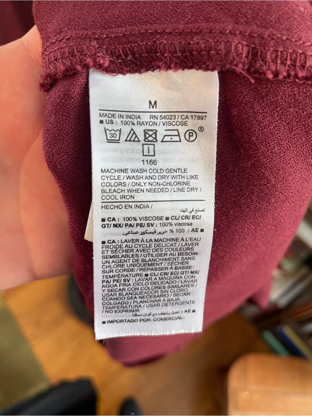 Old Navy Burgundy Button-Front Mini Dress - Picture 6 of 7